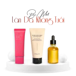 Combo làm sạch, phục hồi, chống nắng Mirum